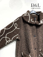 Filtygskappa med broderi i storlek 38 till 48