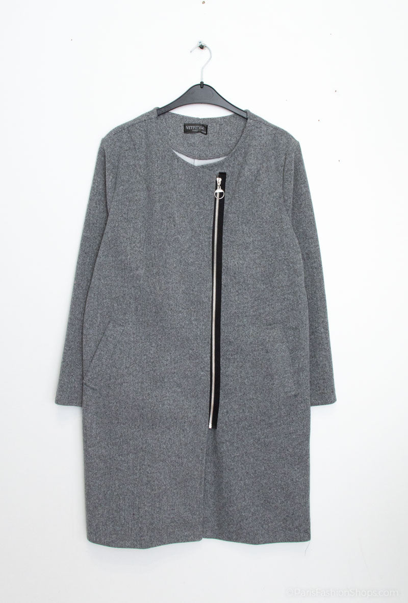 Plus Size Coats with closure