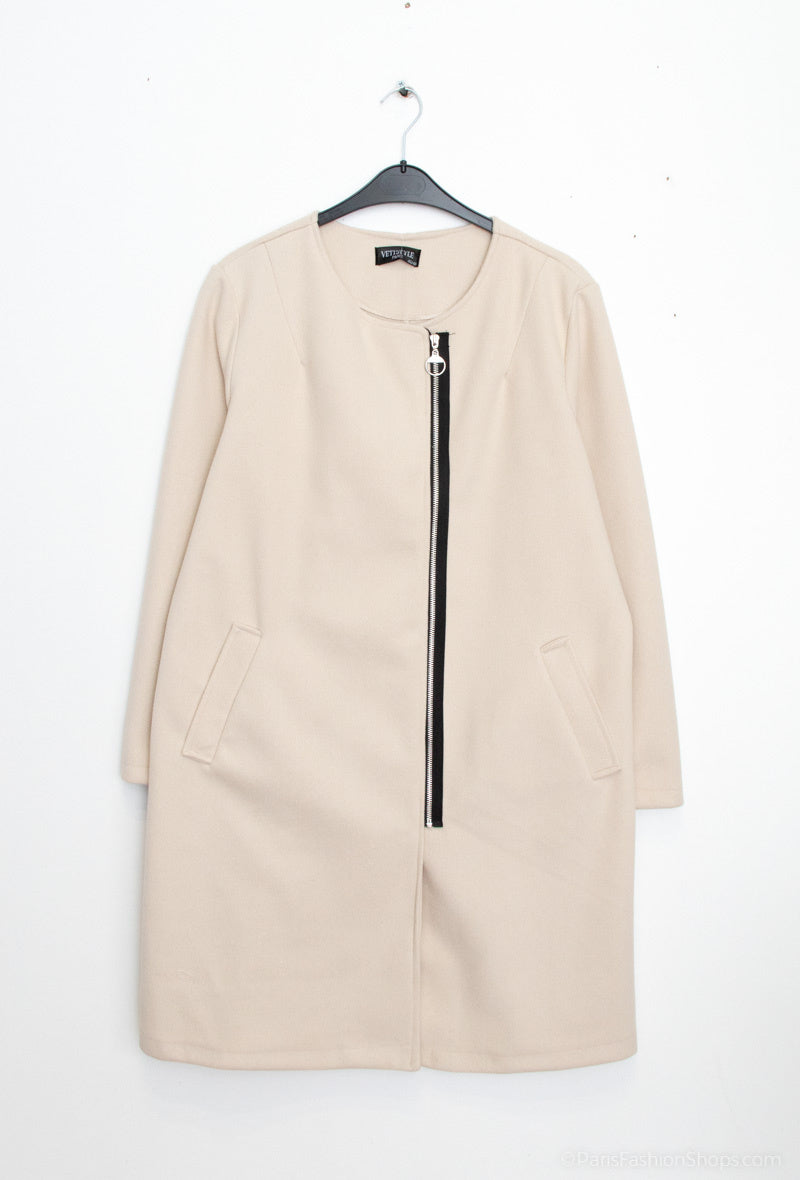 Plus Size Coats with closure