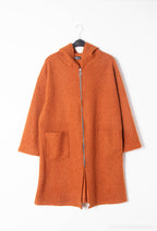 Plus Size Zippered coats with two pockets