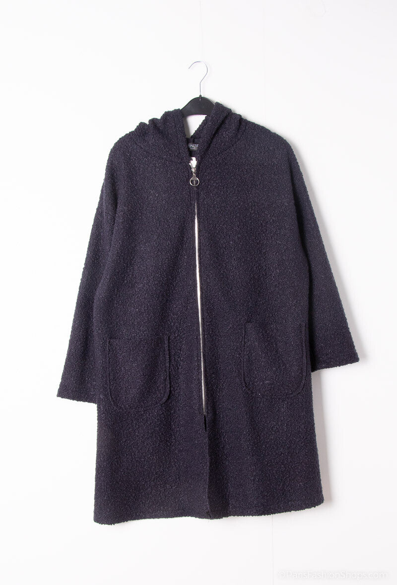 Zipperade kappor med två fickor i stor storlek