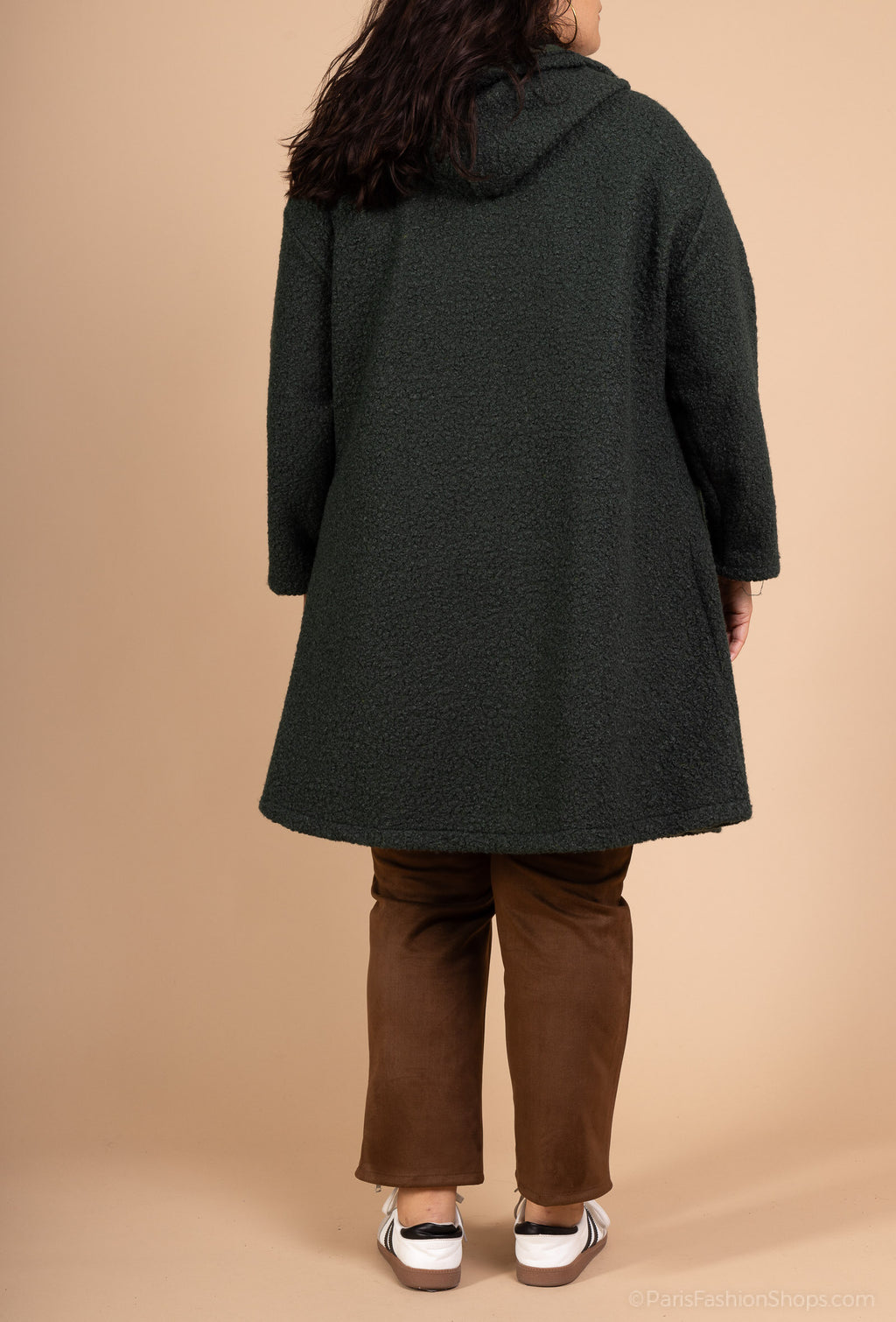 Zipperade kappor med två fickor i stor storlek