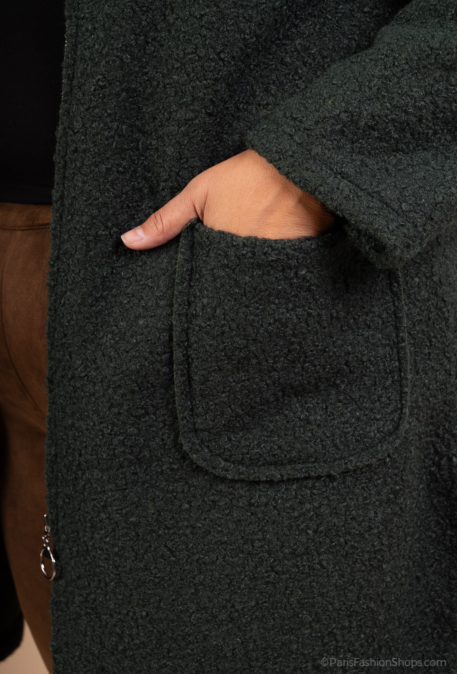 Zipperade kappor med två fickor i stor storlek