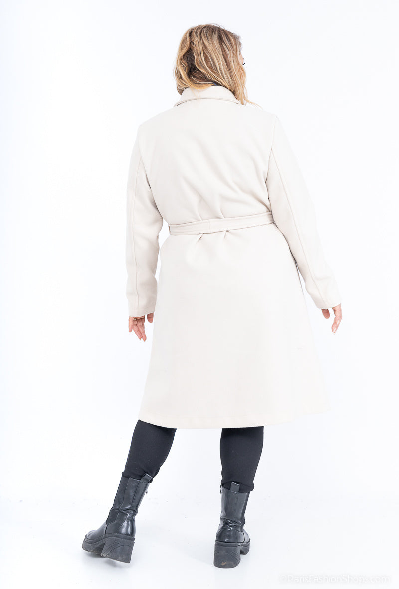 Plus Size Boule Coats för Stora Storlekar