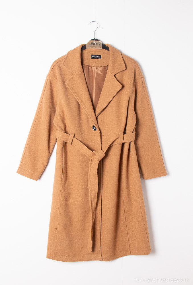 Plus Size Lined Coats för Damen