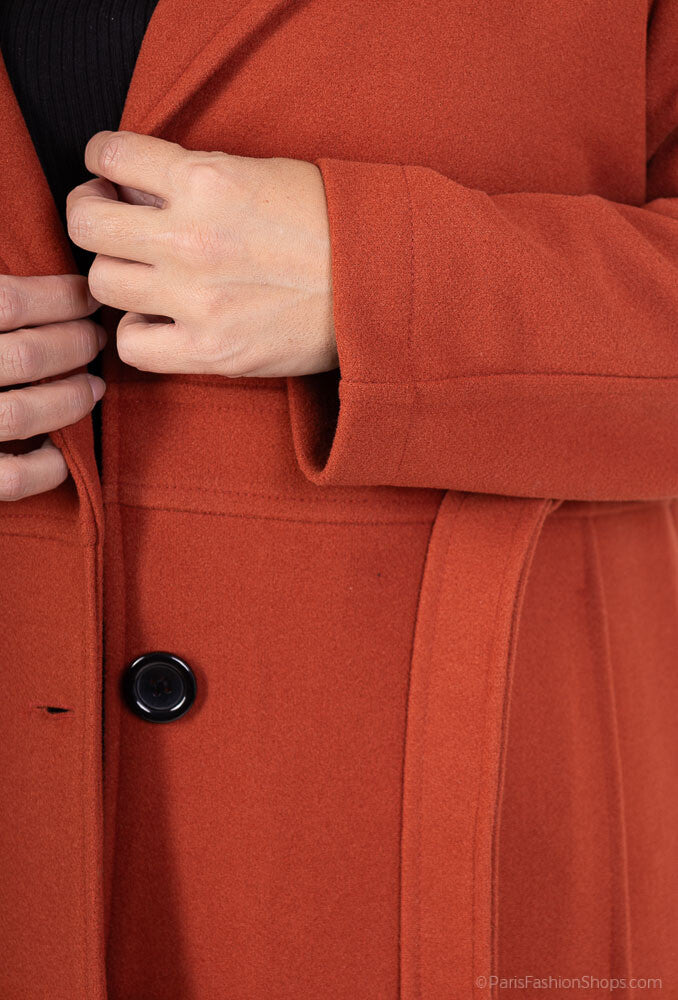 Plus Size Lined Coats för Damen