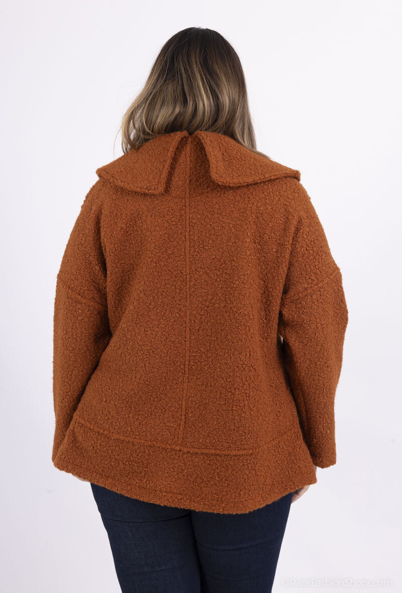 Plus Size Overcoats för Stora Kvinnor