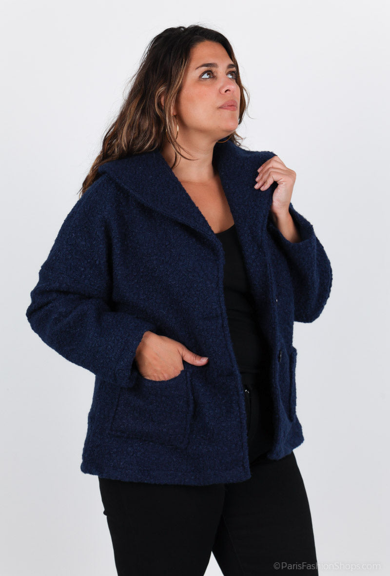 Plus Size Overcoats för Stora Kvinnor
