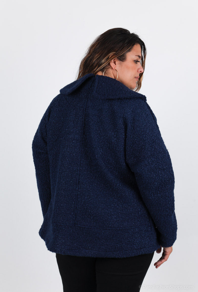 Plus Size Overcoats för Stora Kvinnor