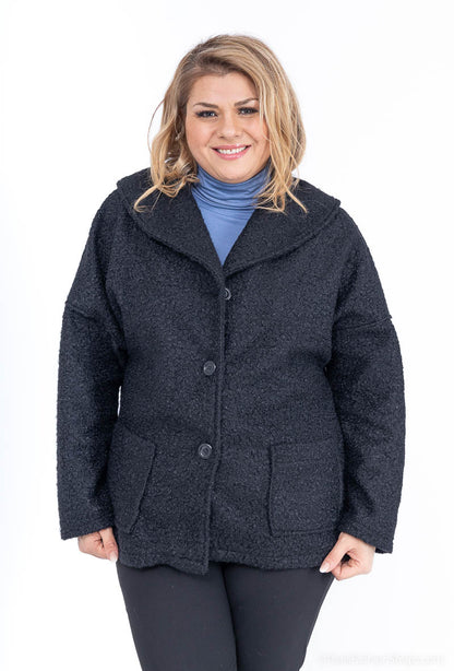 Plus Size Overcoats för Stora Kvinnor