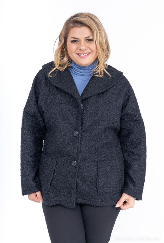 Plus Size Overcoats för Stora Kvinnor