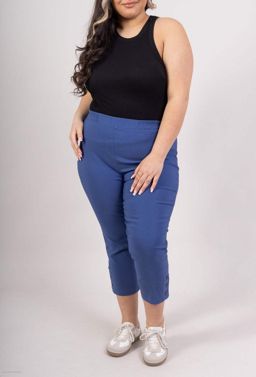 Plus Size Pants with buttoned ankles