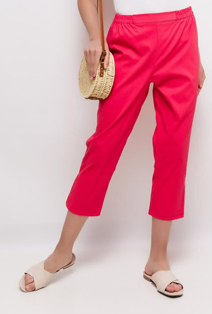 Plus Size Pants with buttoned ankles