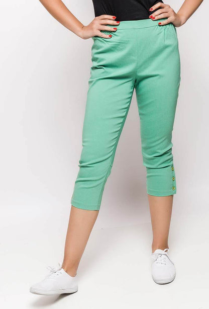 Plus Size Pants with buttoned ankles