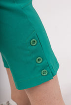 Plus Size Byxor med Knappade Vristar
