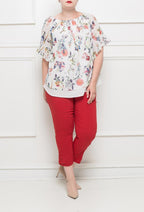 Bekväma cropped byxor i plus size