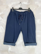 Plus Size Ultra stretch T40 large size pantacourt in T52