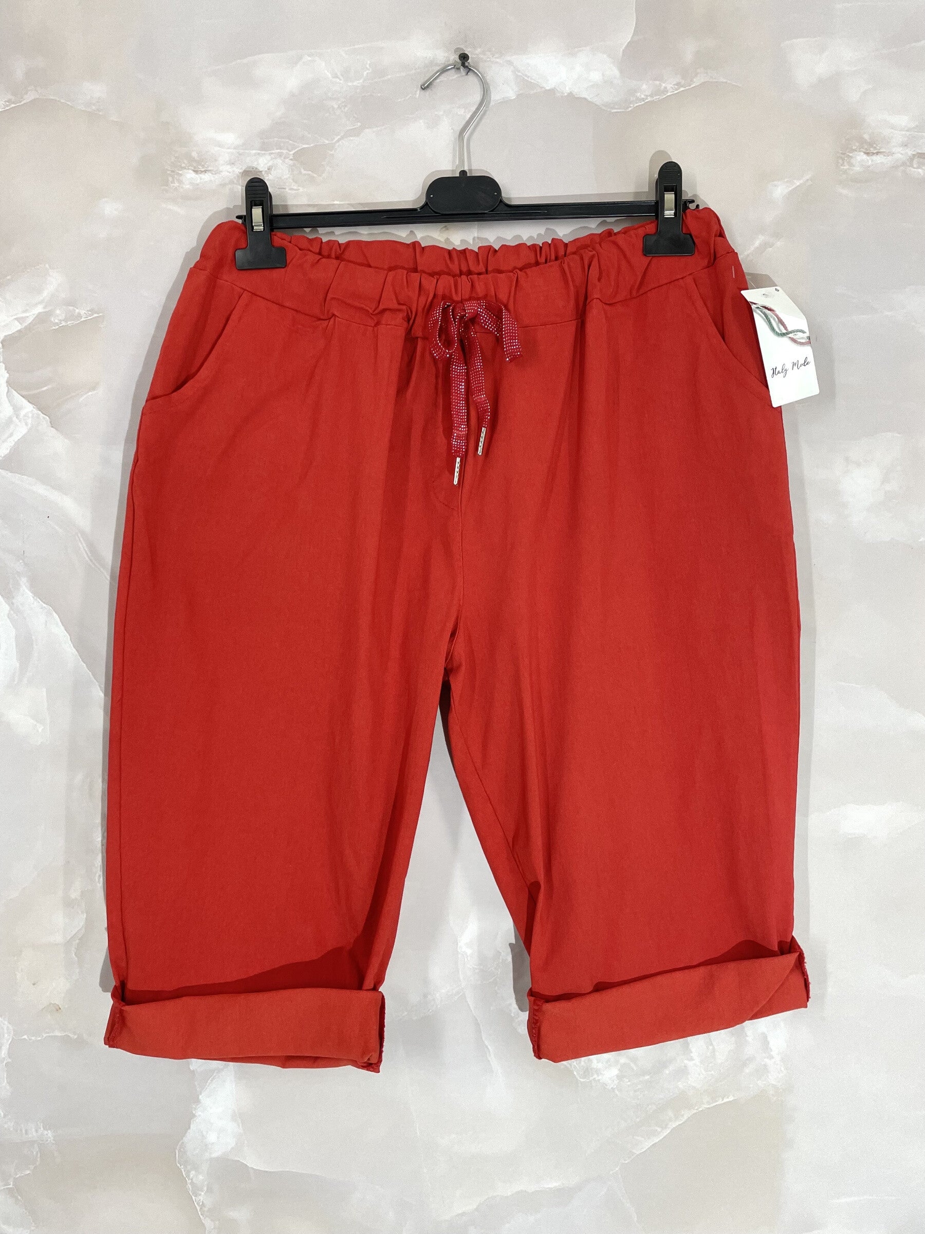 Plus Size Ultra stretch T40 large size pantacourt in T52