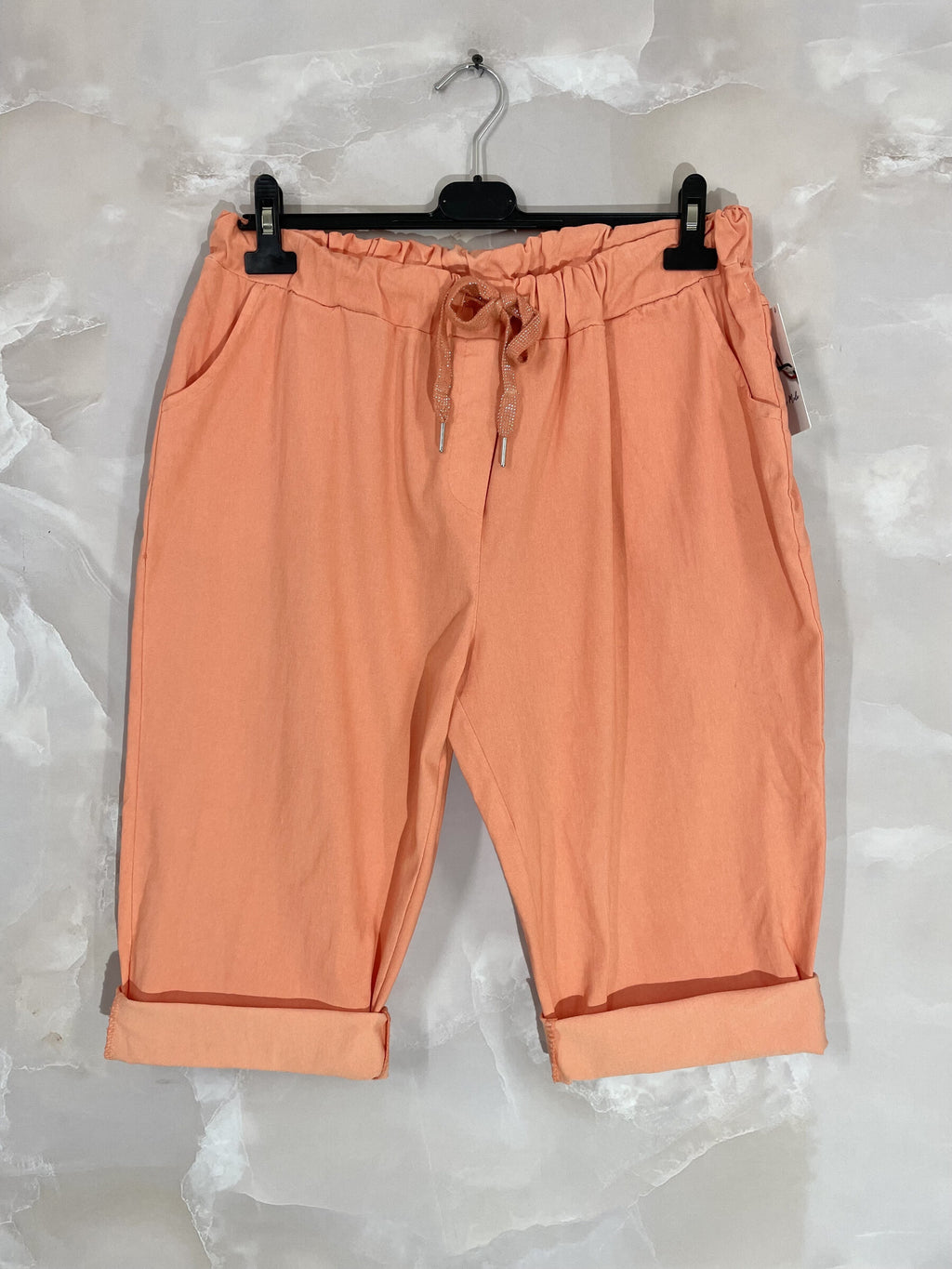 Plus Size Ultra stretch T40 large size pantacourt in T52