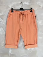 Plus Size Ultra stretch T40 large size pantacourt in T52