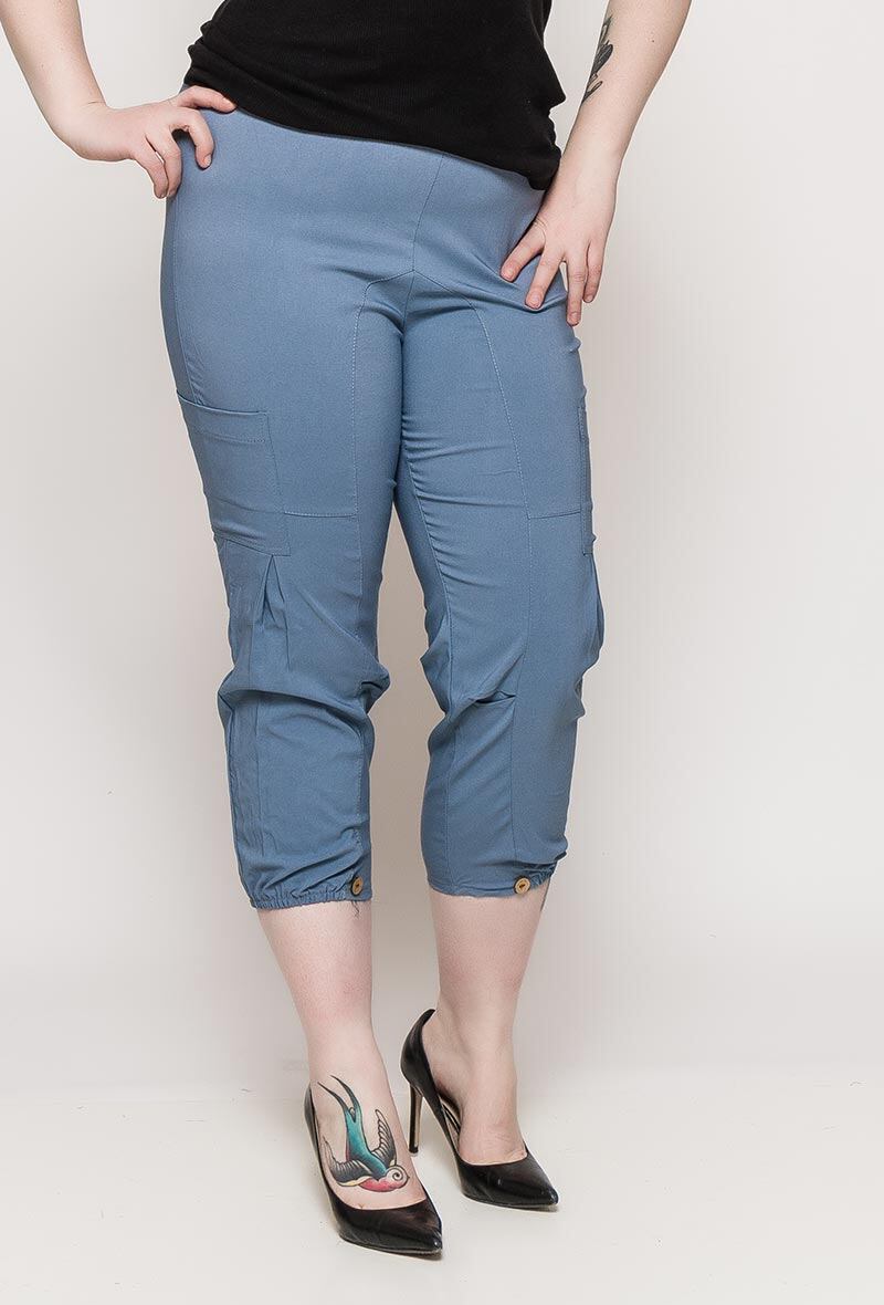Plus Size Cropbyxor för Kvinnor