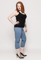 Plus Size Cropbyxor för Kvinnor