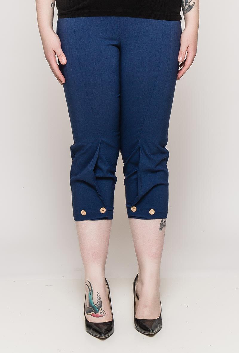 Plus Size Crop Byxor