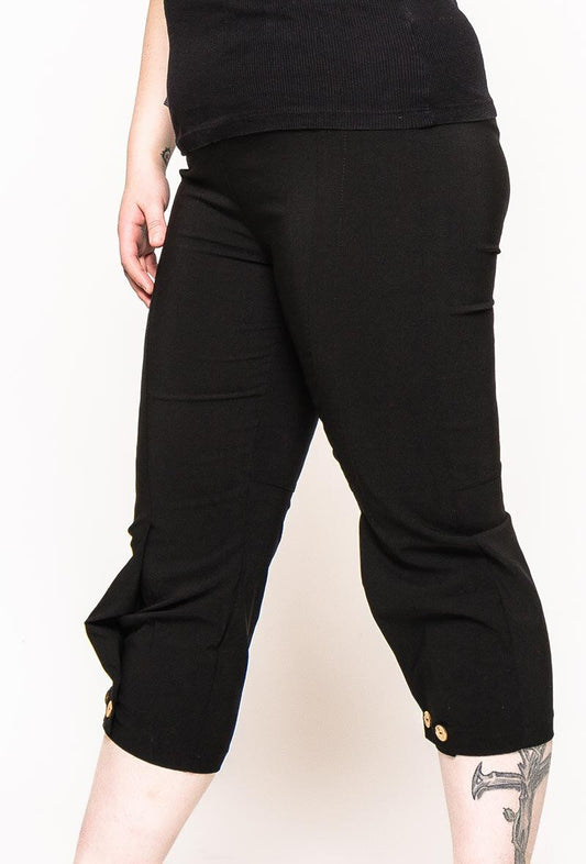 Plus Size Crop Pants för Bekväm Stil