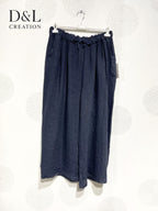 Plus Size Pants 7/8 wide legs united in t40 t50 linen t40