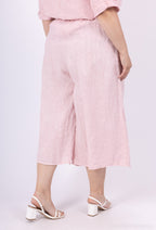 Plus Size 7/8 Byxor i Linne med T38 till T50 Fickor