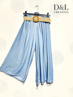 Plus Size 7/8 Wide Leg Pants i Extra Flexibelt Tencel