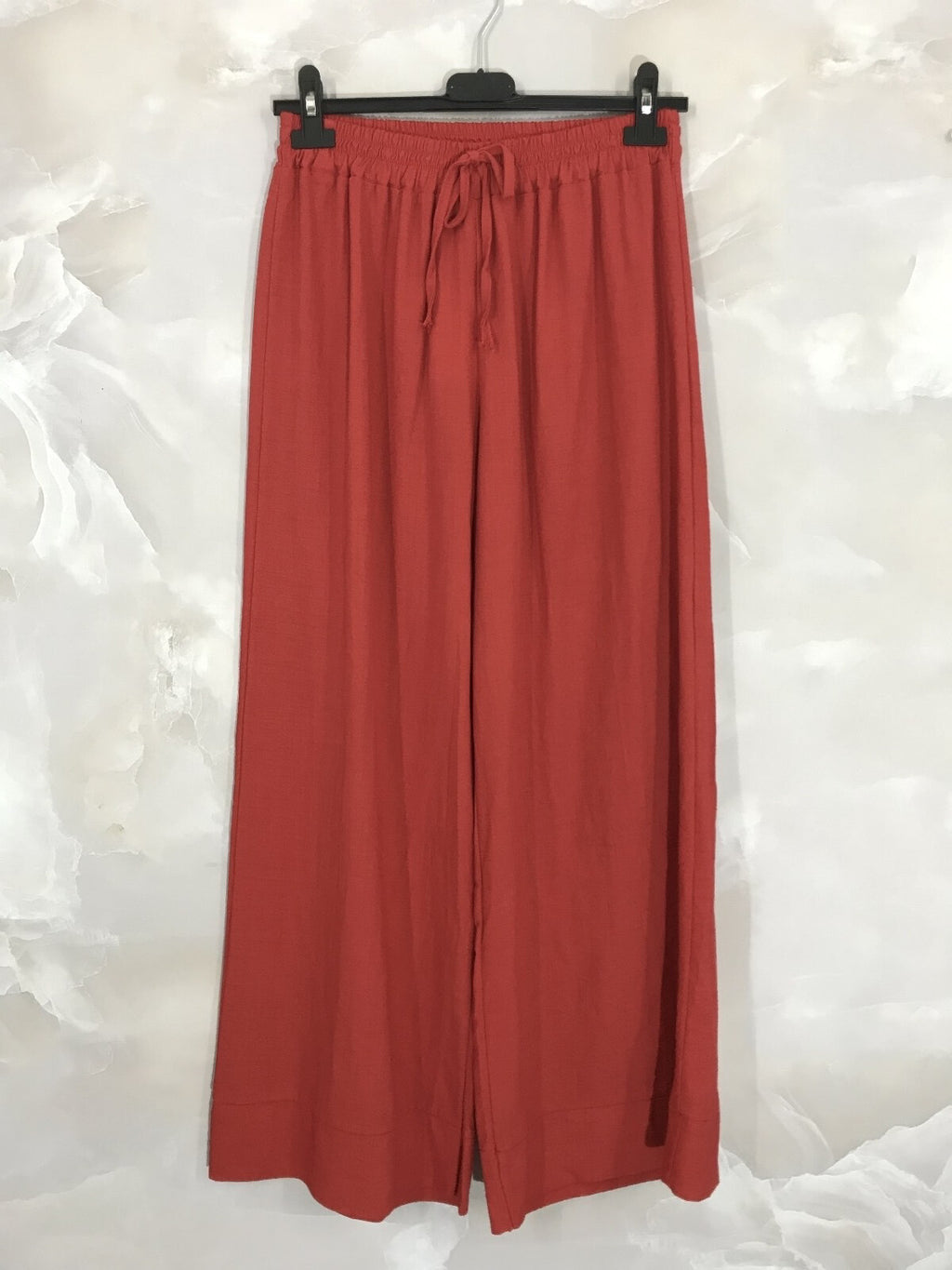 Plus Size 70% linen pants with tightening cord T36 to T46