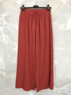 Plus Size 70% linen pants with tightening cord T36 to T46
