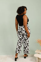 Fluid Printed Pants för Sommar i Stor Storlek