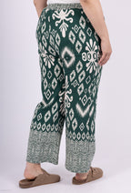 Plus Size Stora Tryckbyxor med Fickor