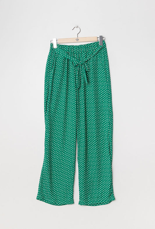Plus Size Spotted Pants