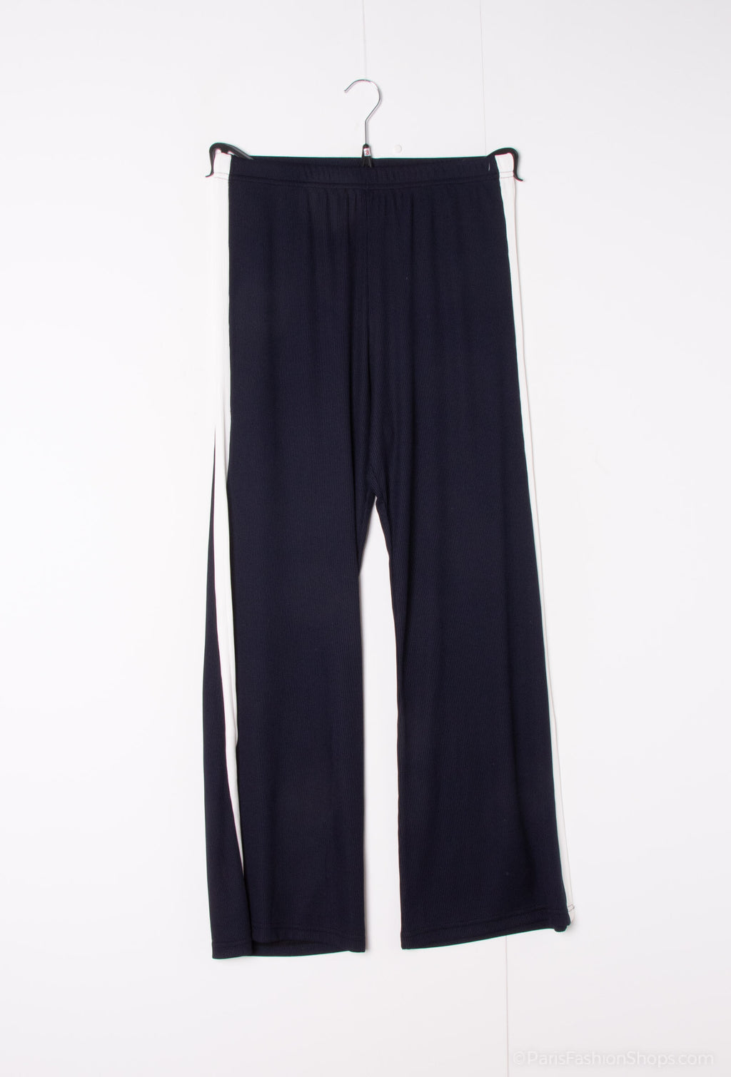 Plus Size Two -color elastic size pants on the side and split hem