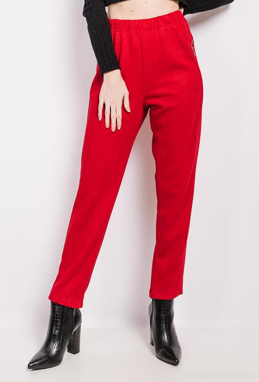 Plus Size Byxor med Elastisk Midja