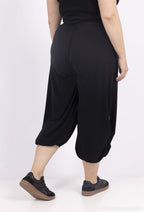 Plus Size Lösa Byxor med Knapp