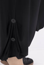 Plus Size Lösa Byxor med Knapp