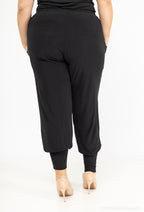 Plus Size Lösa Byxor med Fickor