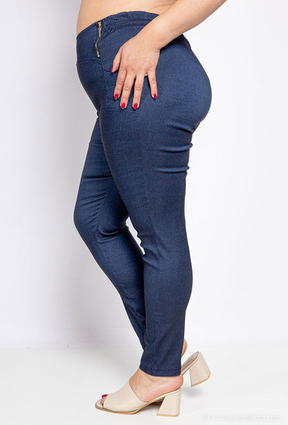 Plus Size Byxor med Dragkedja