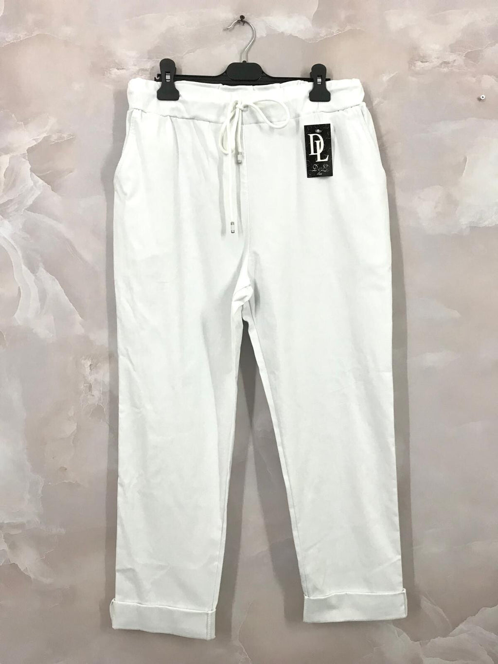 Plus Size Bengaline Byxor med Dragsko