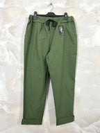 Plus Size Bengaline pants with drawstring