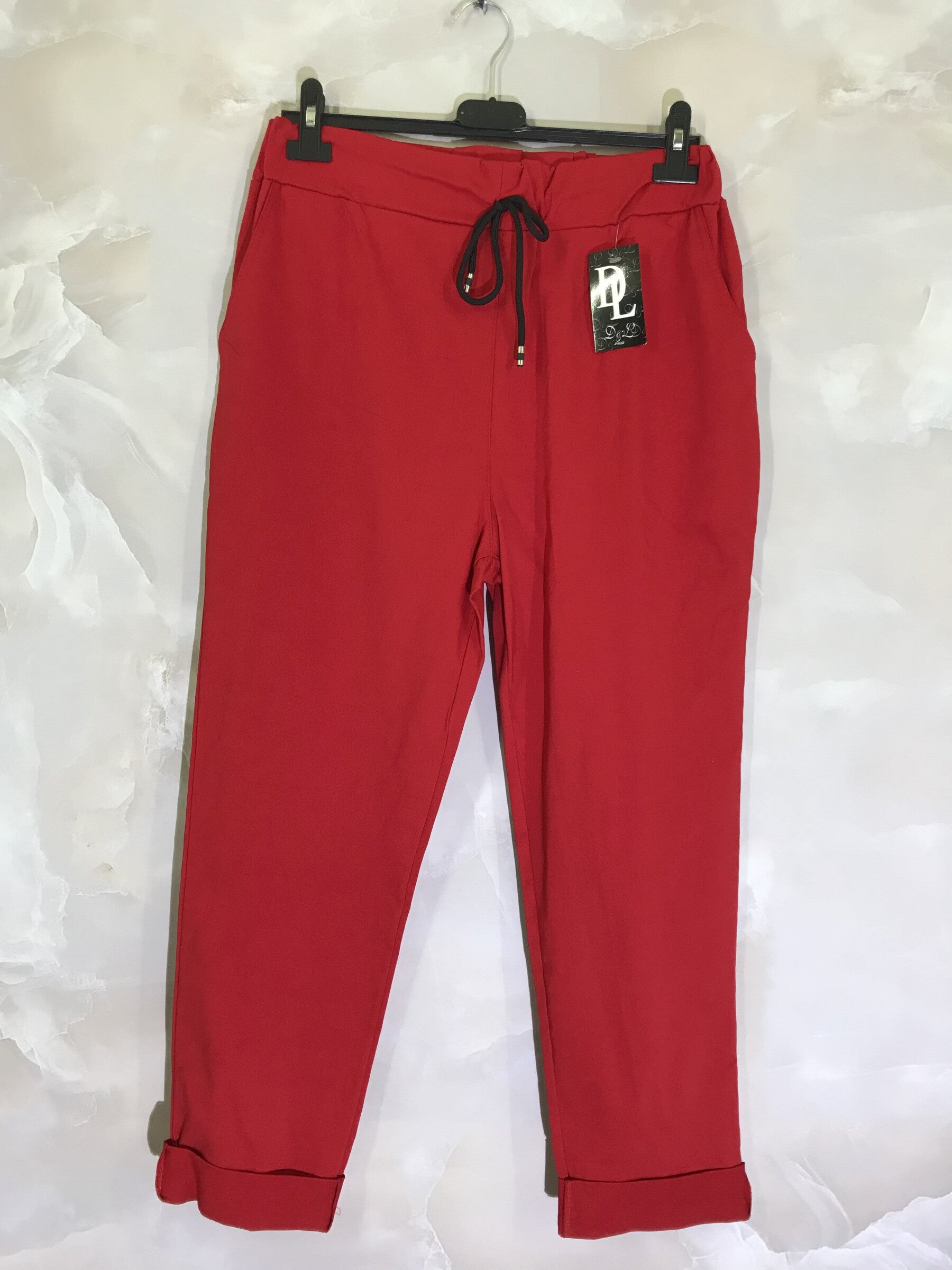 Plus Size Bengaline Byxor med Dragsko