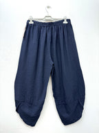 Plus Size Viskos Crepe Cargo Byxor