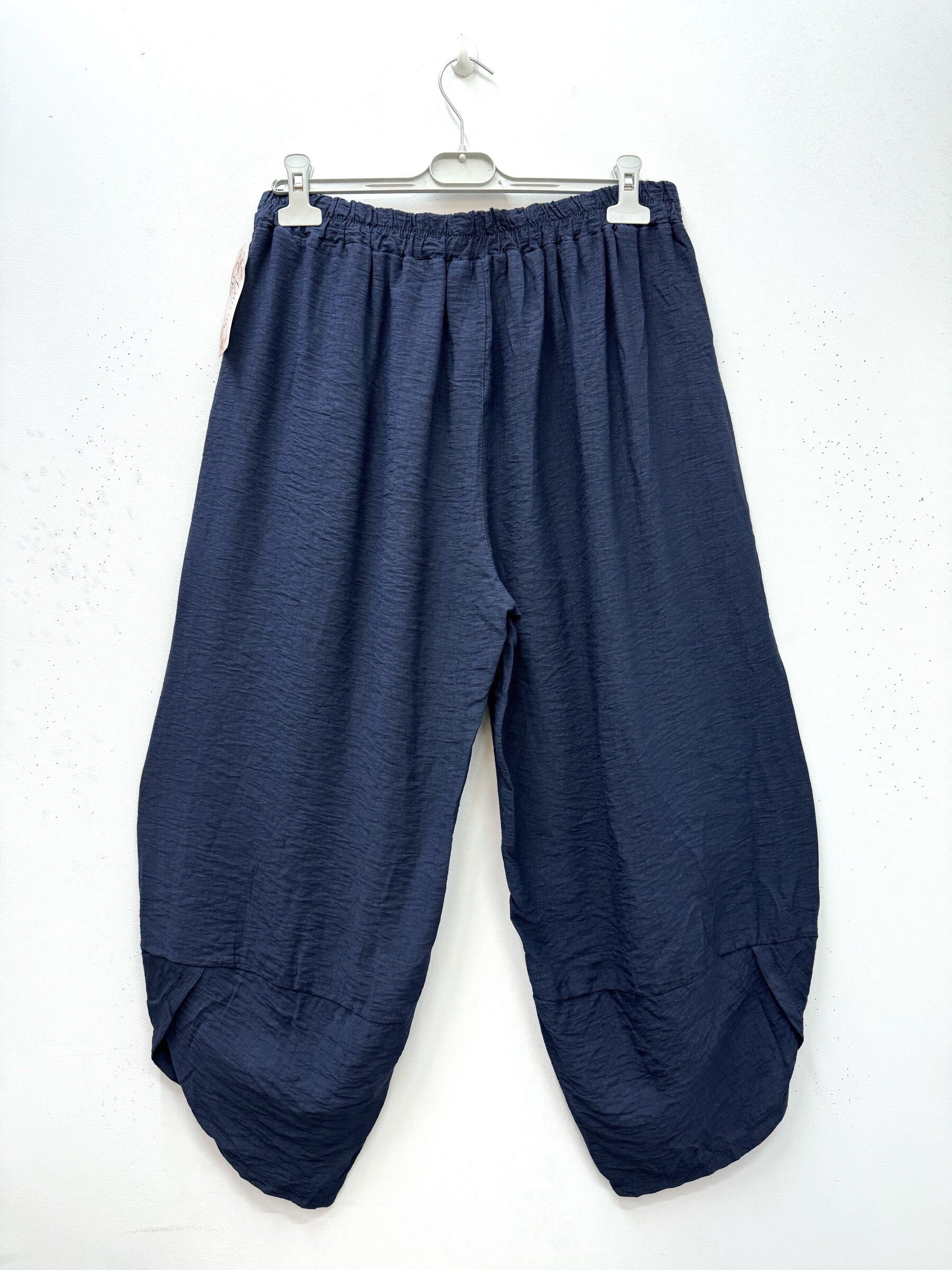Plus Size Viskos Crepe Cargo Byxor