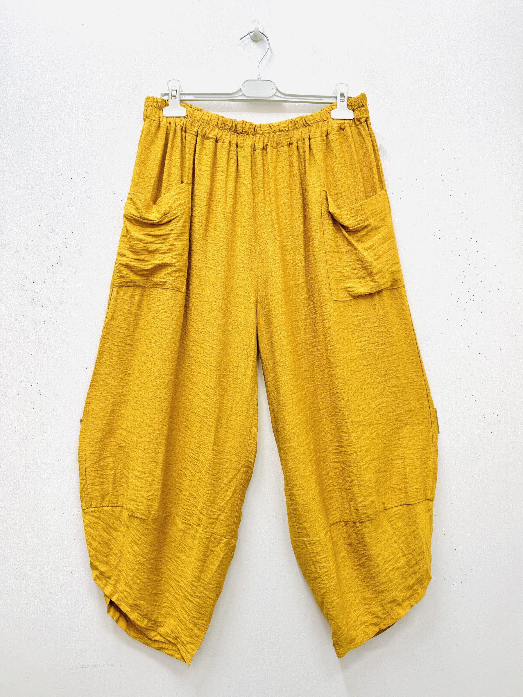 Viscose Crepe Cargo Pants i Stor Storlek