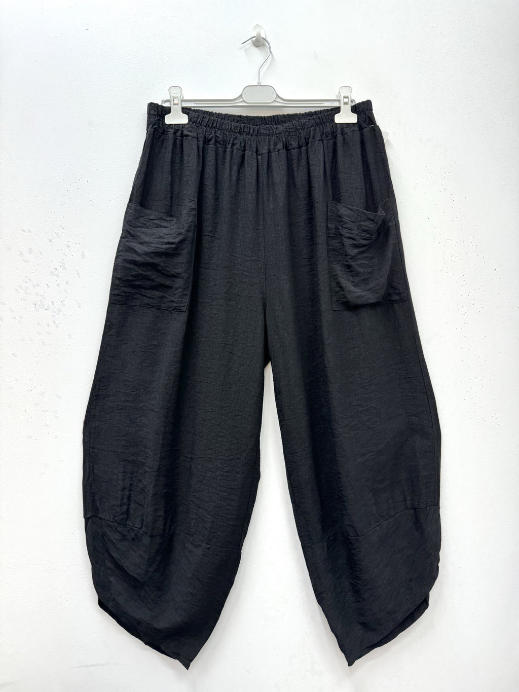 Viscose crepe cargo pants i Stor Storlek