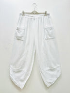 Plus Size Bomullsgaze Cargo Byxor